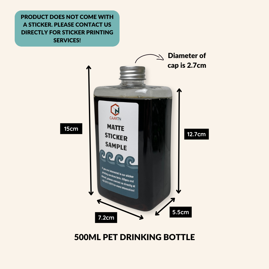 500ML PET Drinking Bottle - 10pcs/pack-CAARTN