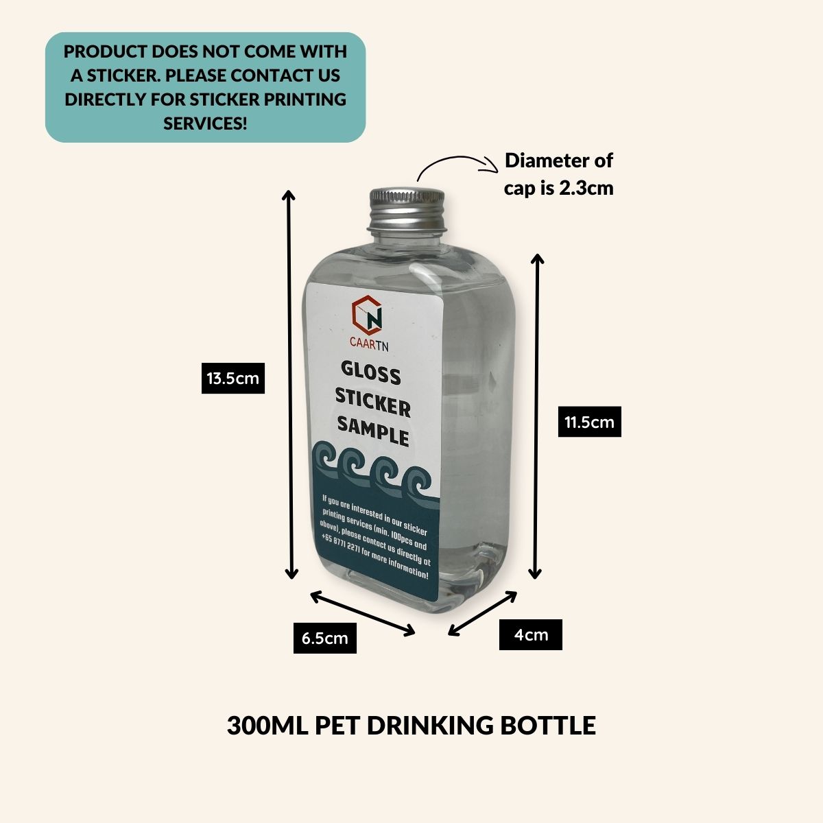 300ML PET Drinking Bottle - 10pcs/pack-CAARTN