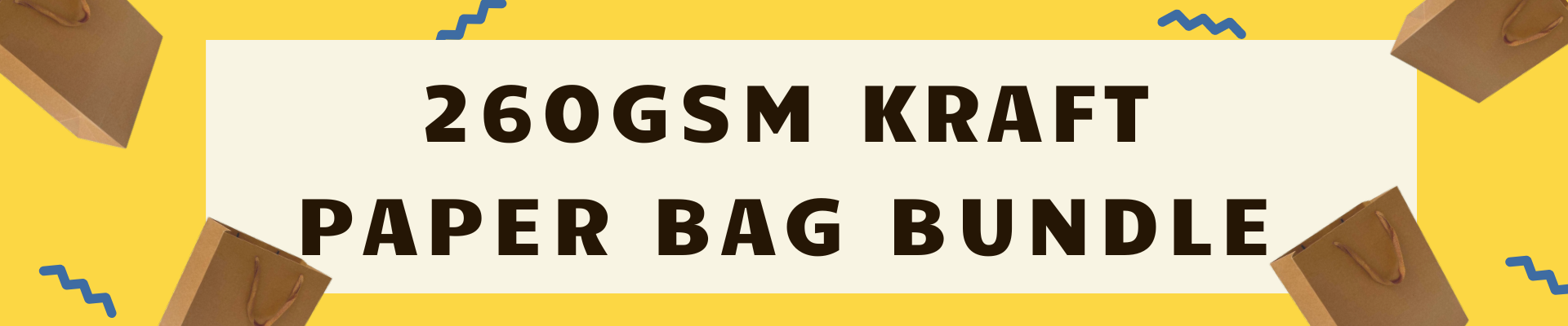 260GSM Kraft Paper Bag Bulk Discount Bundle