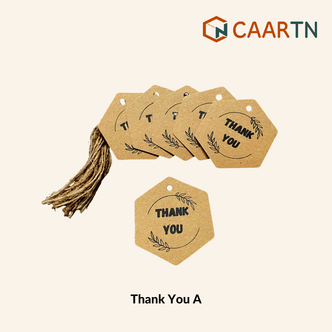 Hexagon Gift Tag - 25pcs/pkt-CAARTN