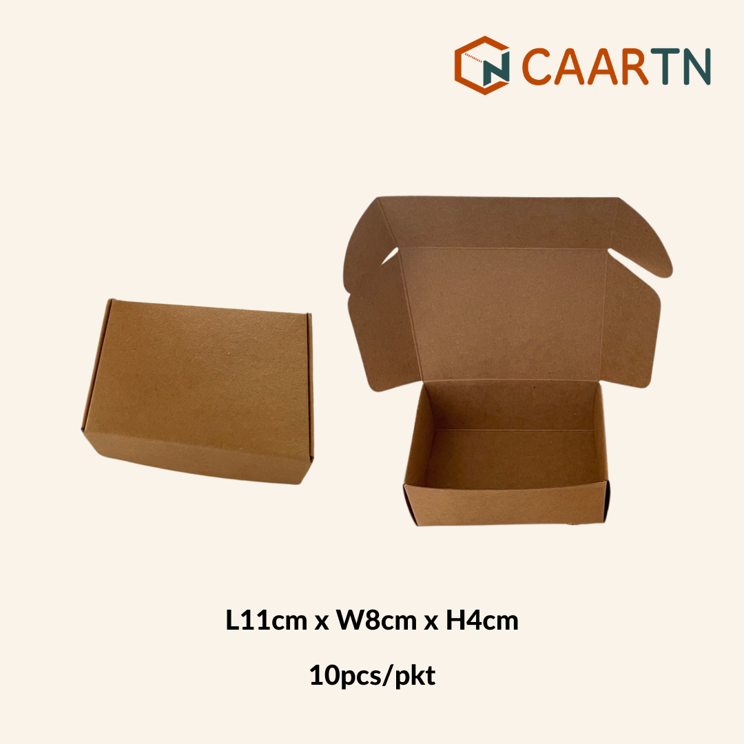 Flat Gift Kraft Box (M) - 10pcs/pkt