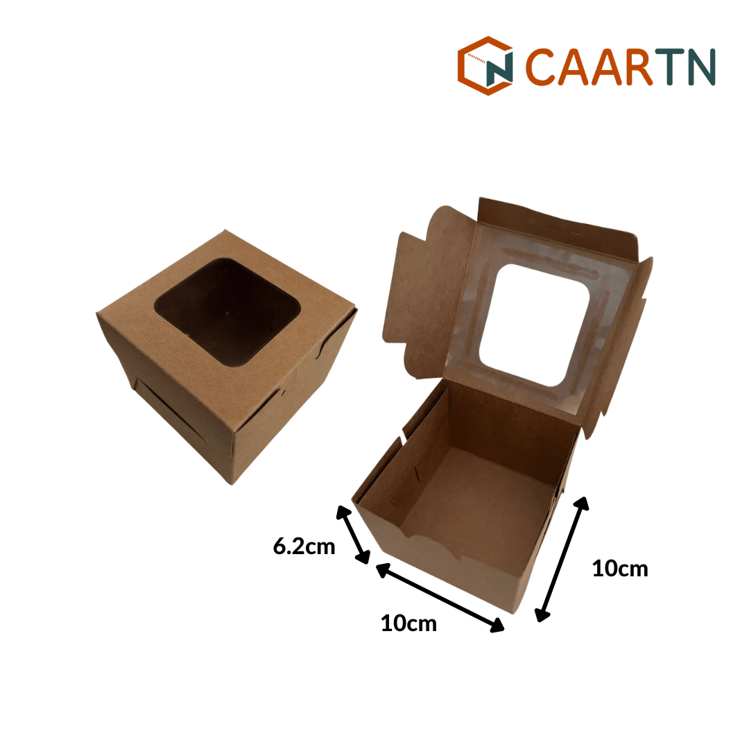 Kraft Cake Box S - 10pcs/pkt-CAARTN