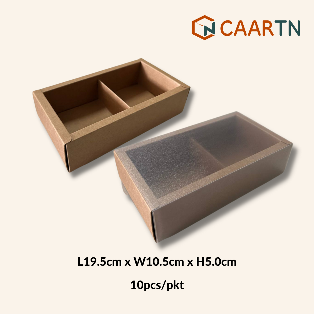 2 Slot 100g Mooncake Drawer Box - 10pcs/pkt-CAARTN