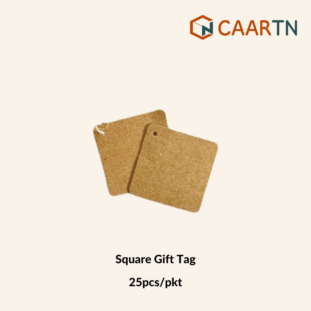 Square Gift Tag - 25pcs/pkt-CAARTN