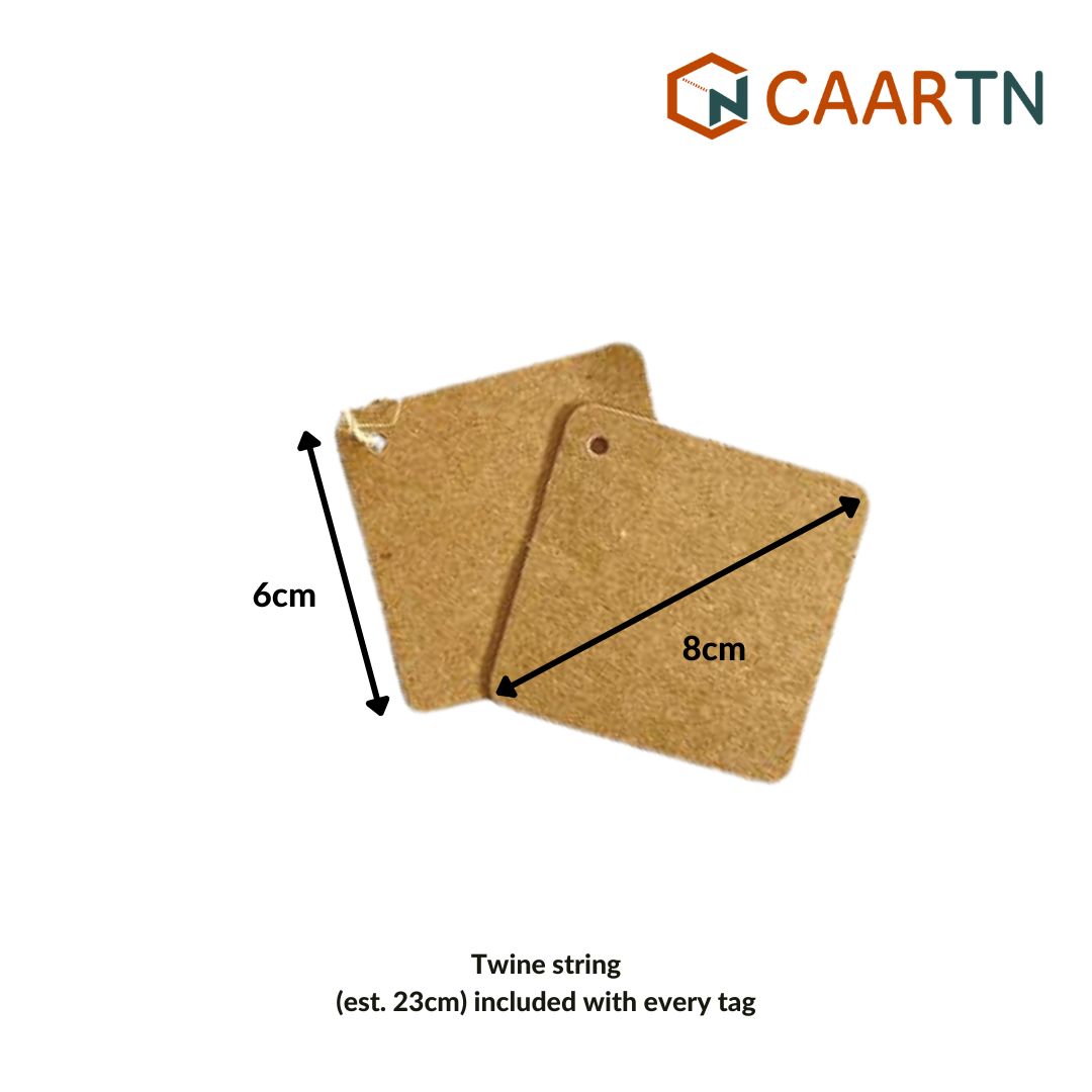 Square Gift Tag - 25pcs/pkt-CAARTN