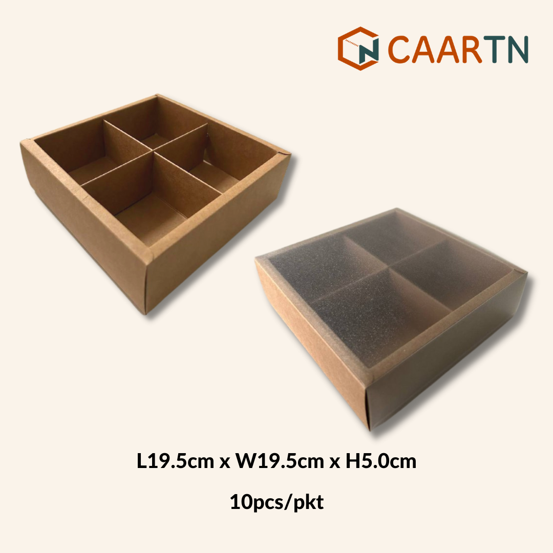 4 Slot 100g Mooncake Drawer Box - 10pcs/pkt-CAARTN