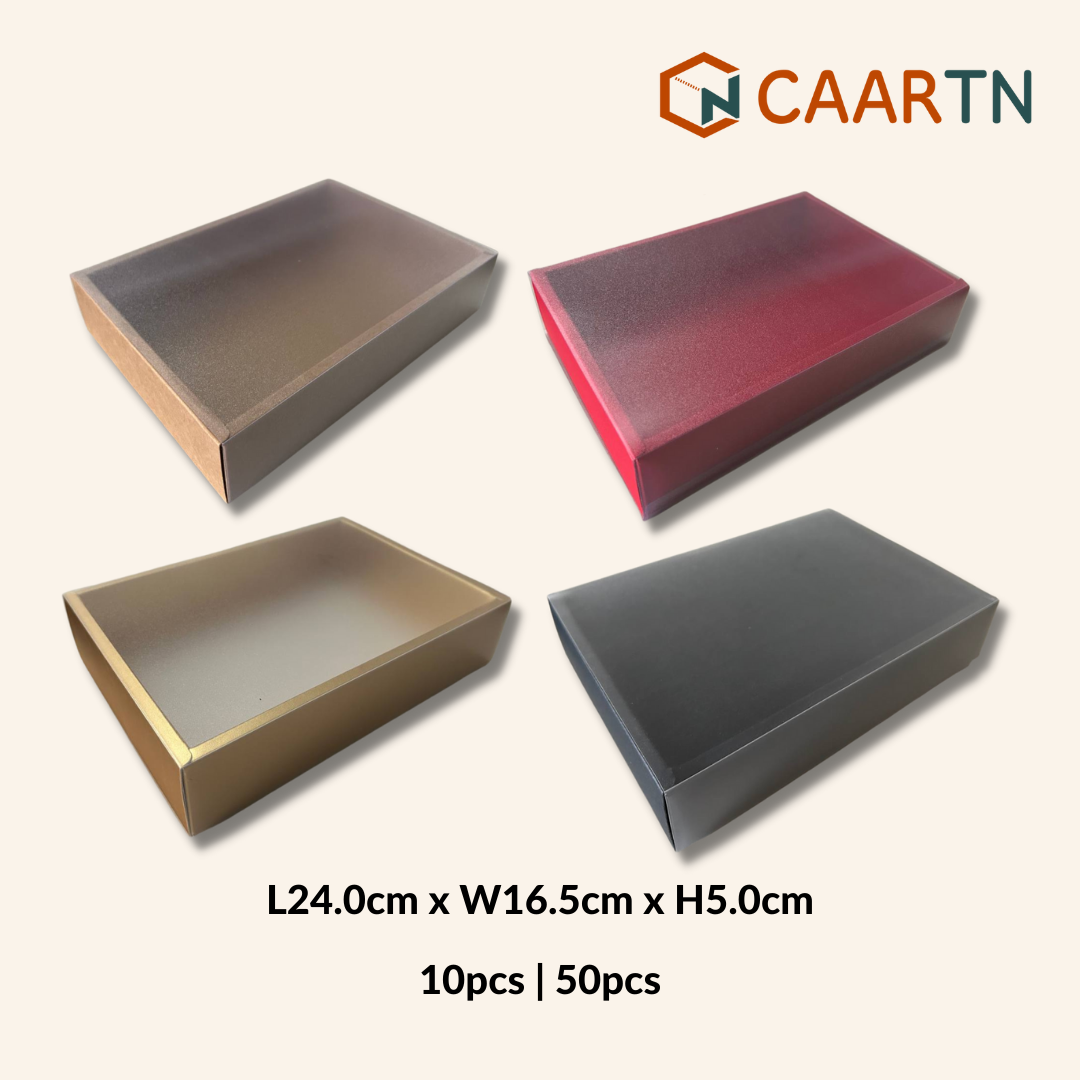 Rectangle Drawer Gift Box M (4 colours) - 10pcs/pkt-CAARTN
