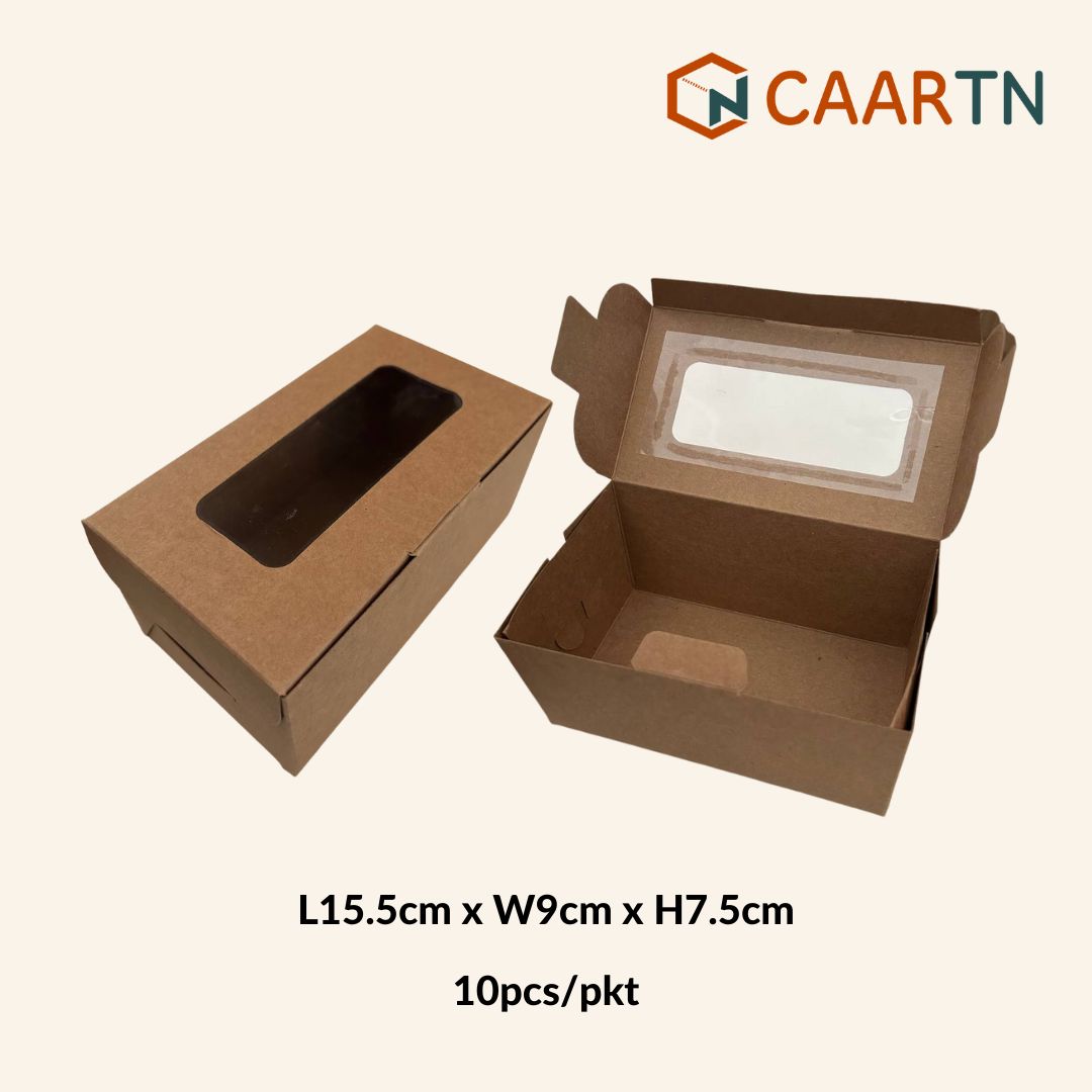 Kraft Cake Box M - 10pcs/pkt-CAARTN