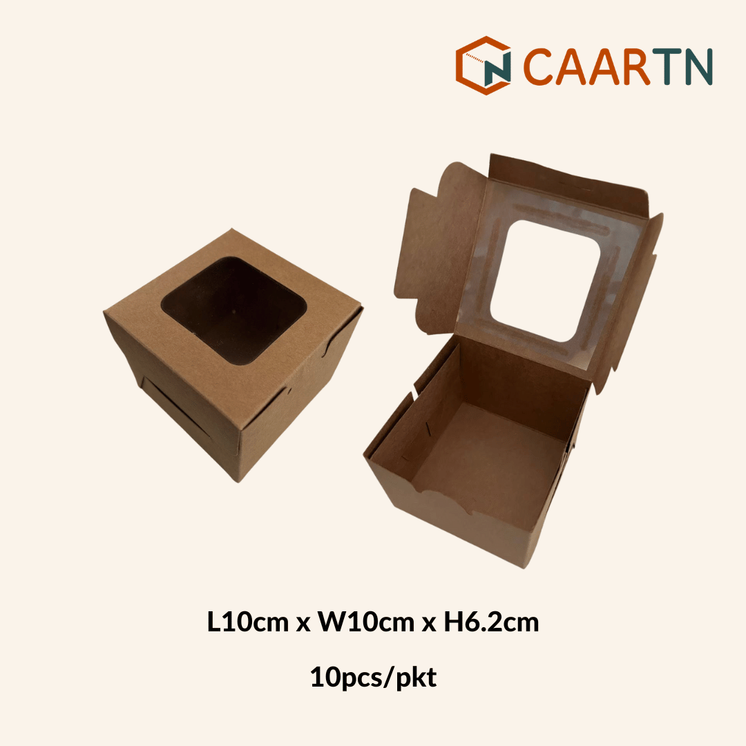 Kraft Cake Box S - 10pcs/pkt-CAARTN