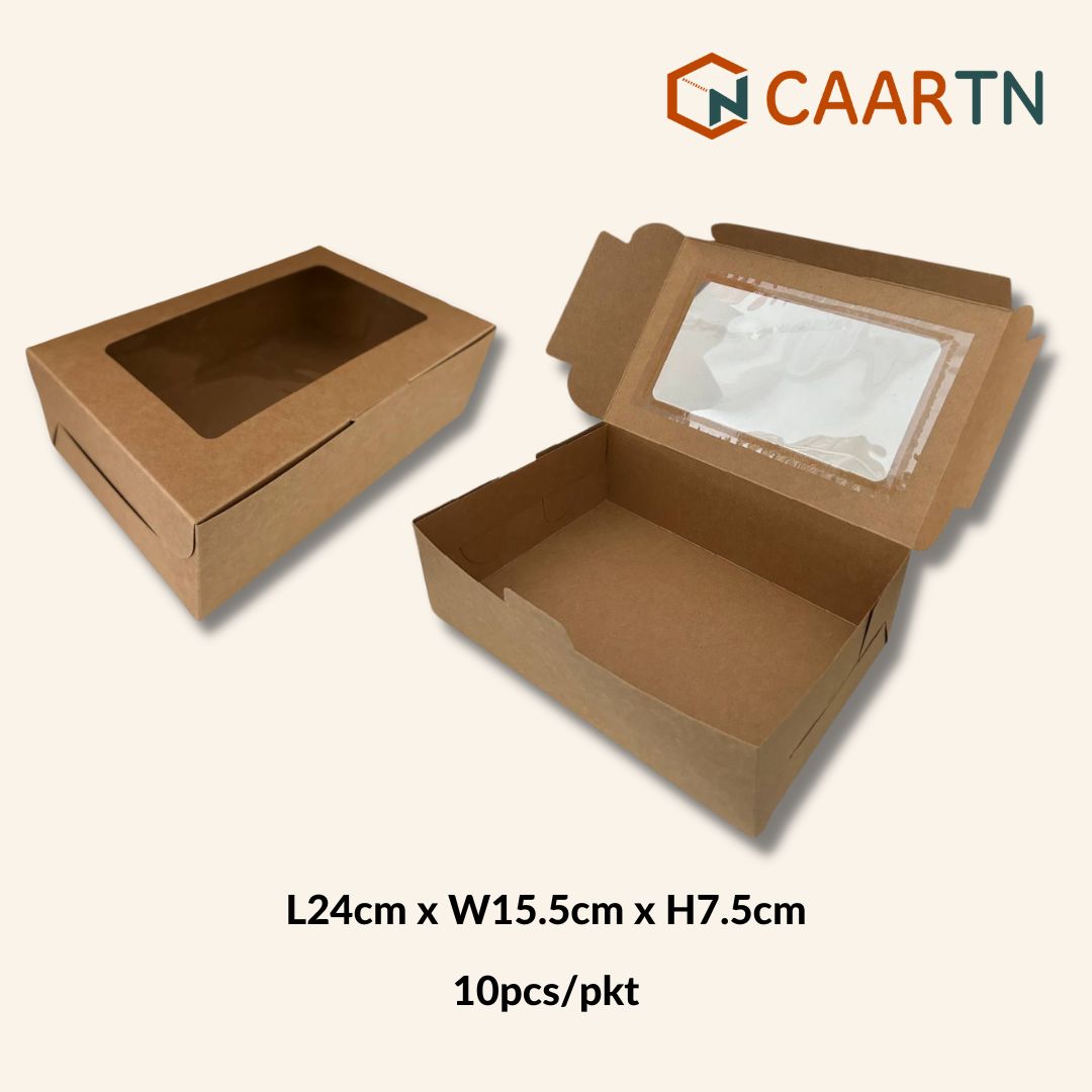 Kraft Cake Box XL - 10pcs/pkt-CAARTN