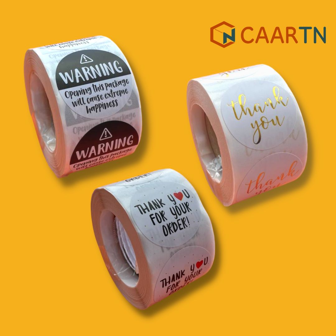 Warning Sticker Label - 500pcs/roll-CAARTN