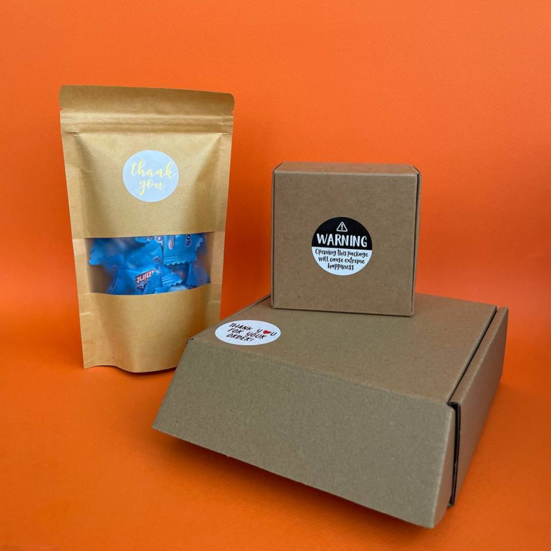 Warning Sticker Label - 500pcs/roll-CAARTN