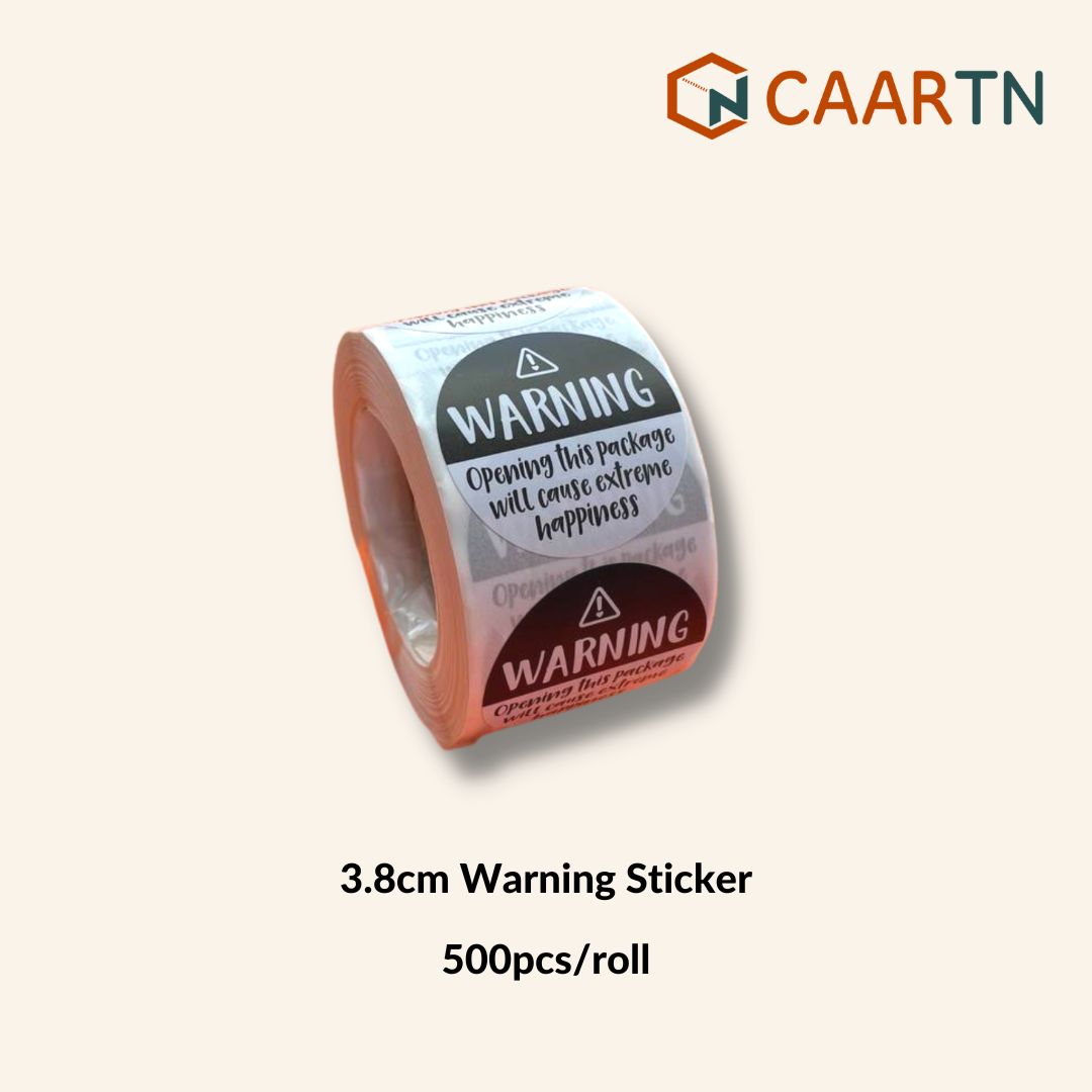 Warning Sticker Label - 500pcs/roll-CAARTN