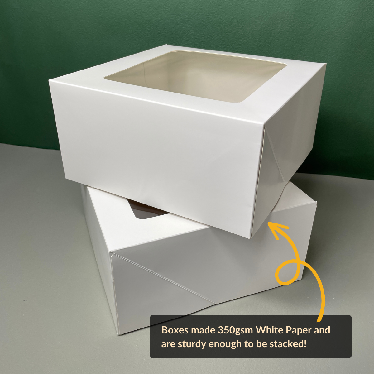 White Cake Box 10" x 10" x 5" - 10pcs