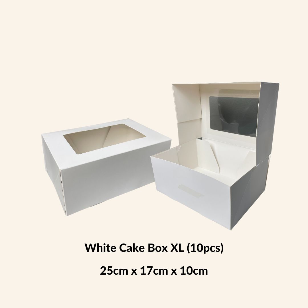 White Cake Box XL - 10pcs