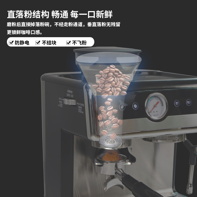 億貝斯特（EB）研磨一體半自動義式家用咖啡機（CM-7020）-億貝斯特台灣官方商城 
