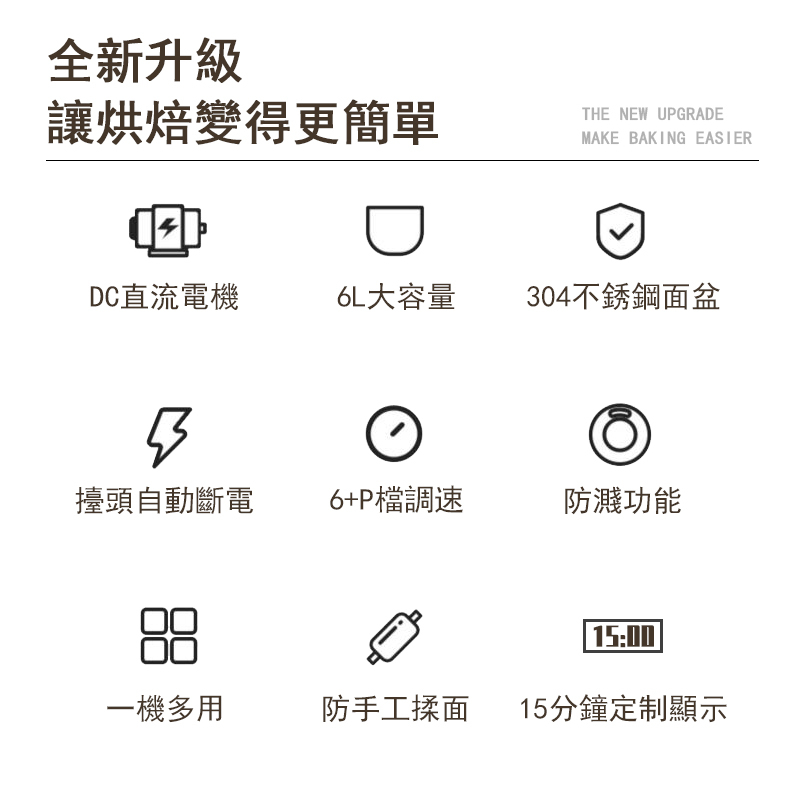 億貝斯特（EB）低噪6L立式搅拌机（SM-601）-億貝斯特台灣官方商城 