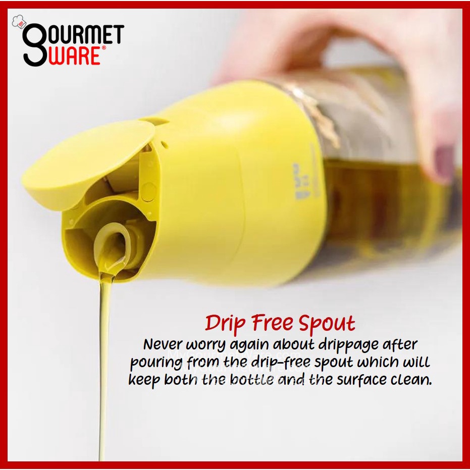 Zuutii Automatic Kitchen Oil Dispenser Vinegar Bottle Drip Free Oil