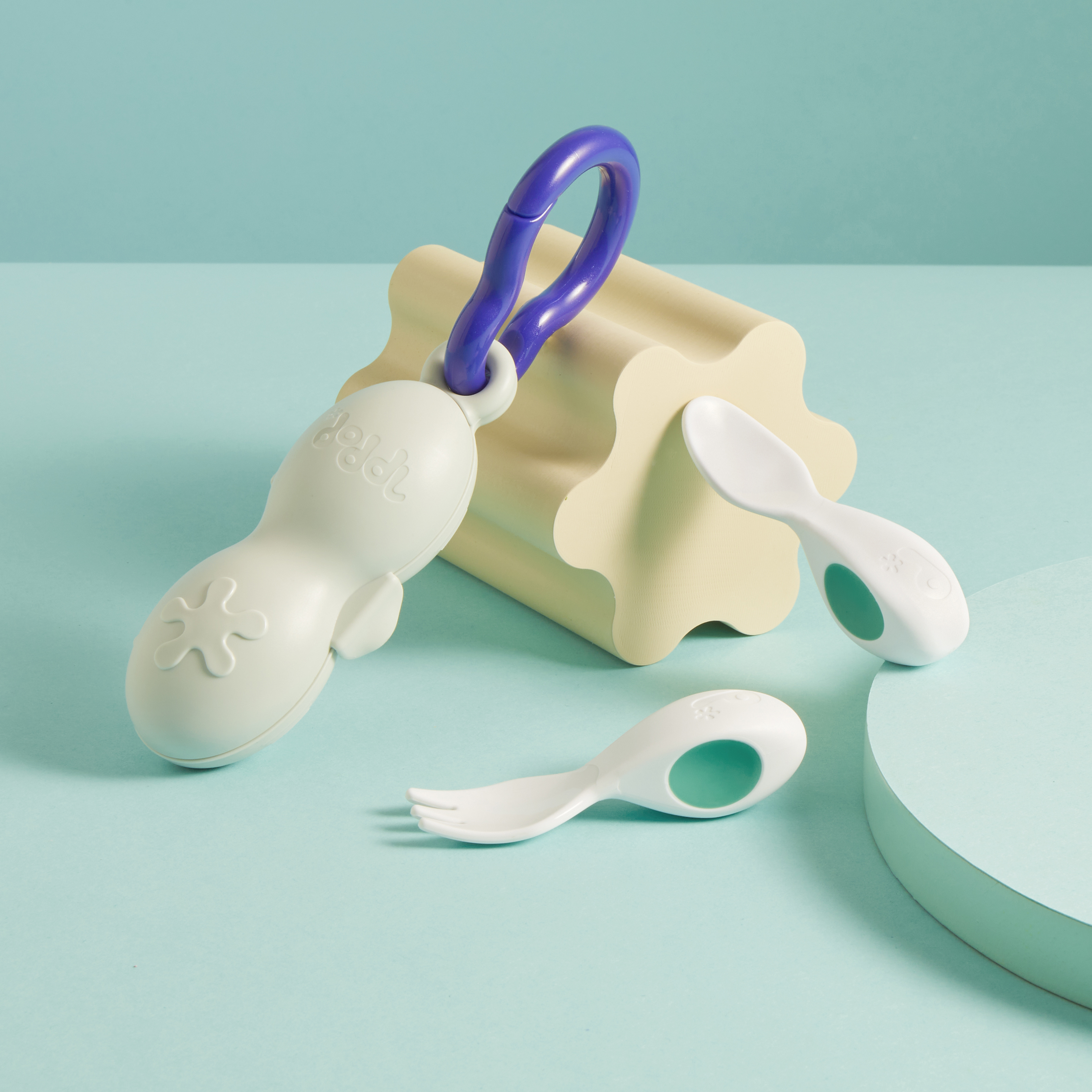 Doddl Baby Cutlery Set and Case for Weaning Babies Mealtime