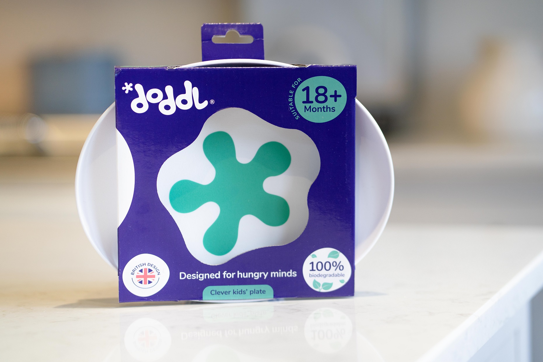 Doddl Children's Plate for Fun Family Mealtime