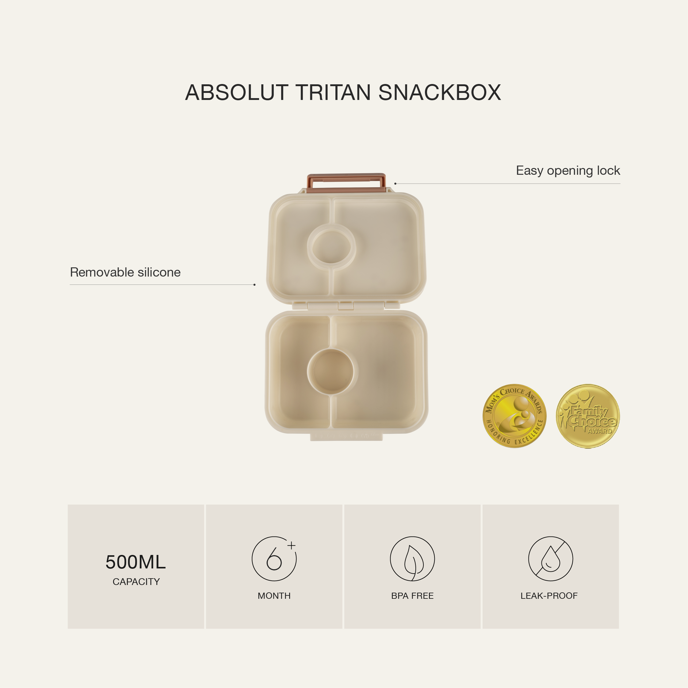 Citron Absolut Tritan Snack Box (Cherry)