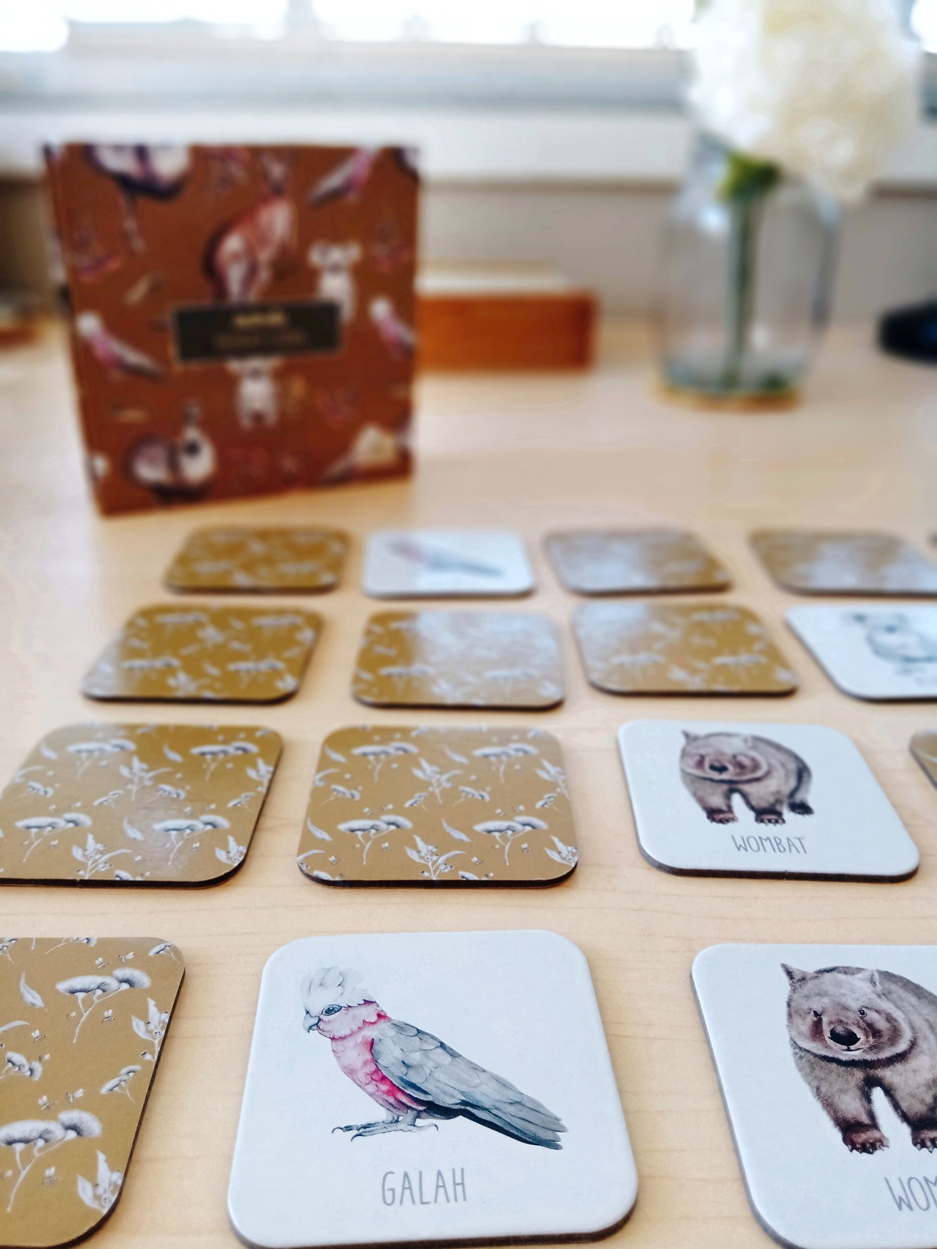 Australia Memory Card Game for Educational Play and Early Learners