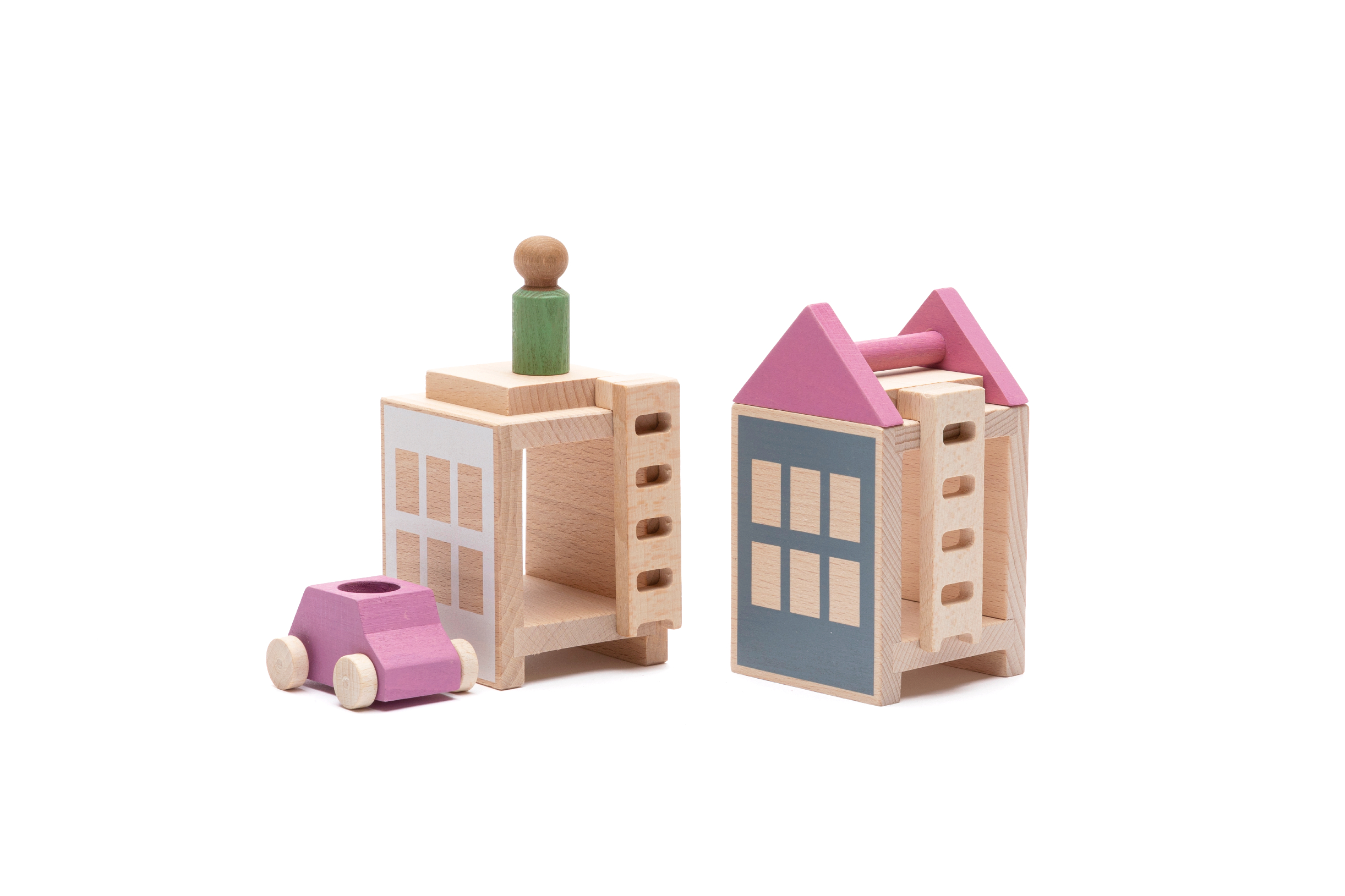 Lubulona Mini Town Construction Toy Set Educational Play