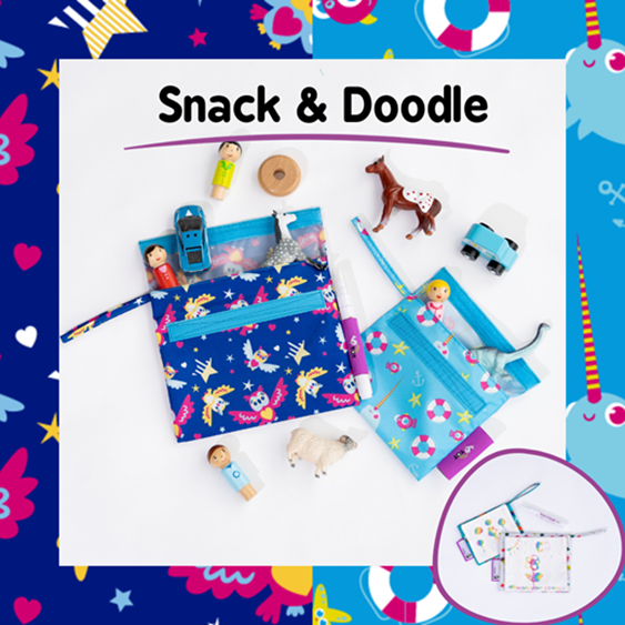 Tidy Tot Snack & Doodle Creative Snack Bags for Snack Time