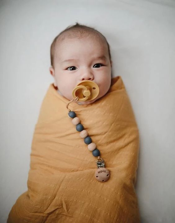 Mushie Swaddle for Baby Organic Cotton Blanket