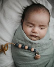 Mushie Swaddle for Baby Organic Cotton Blanket