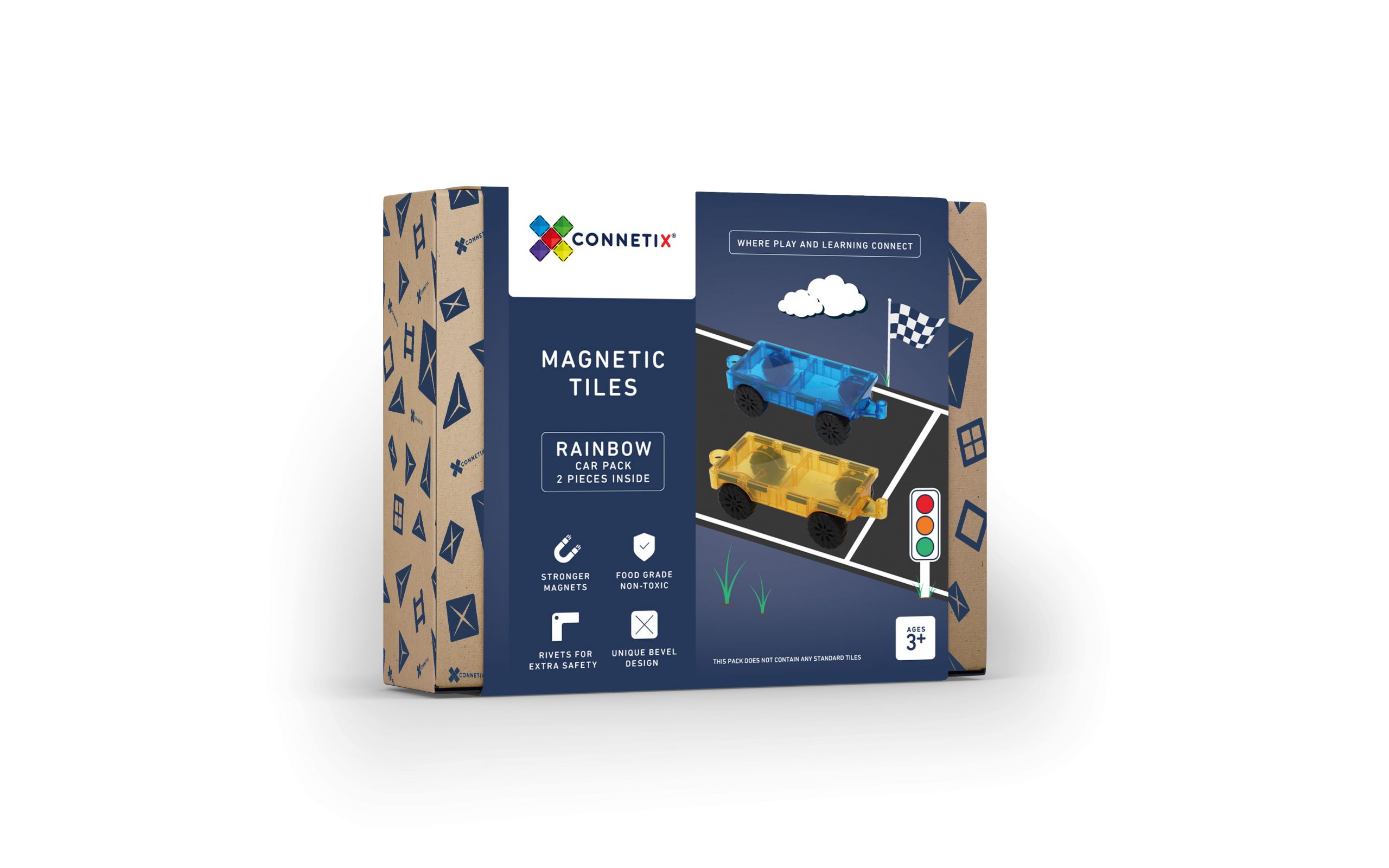 Connetix Tiles for Open Ended Play (100 pc Creative Pack, 24 pc Motion Pack, 92 pc Ball Run Pack)