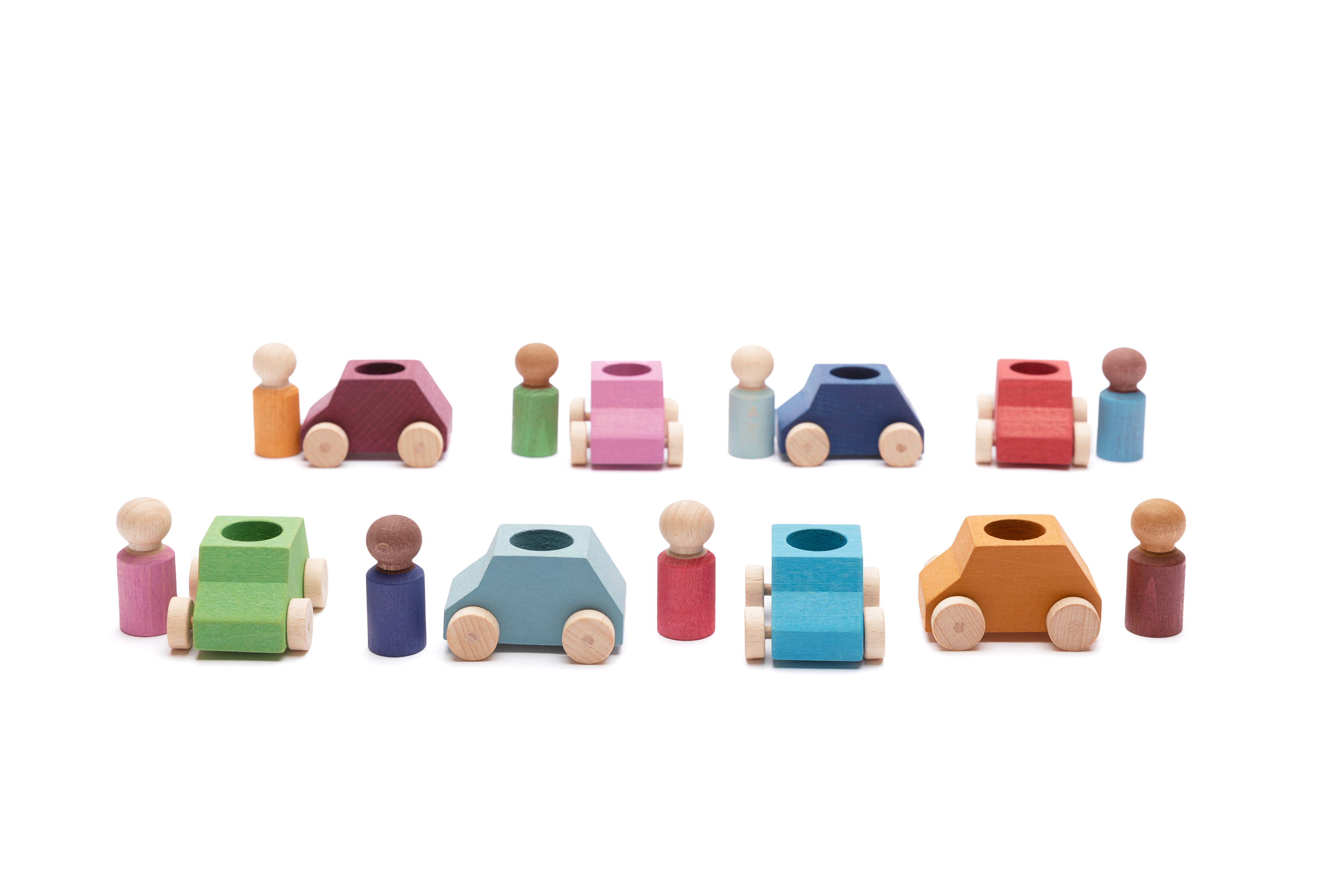 Lubulona Pack of 8 Cars for Creative Play