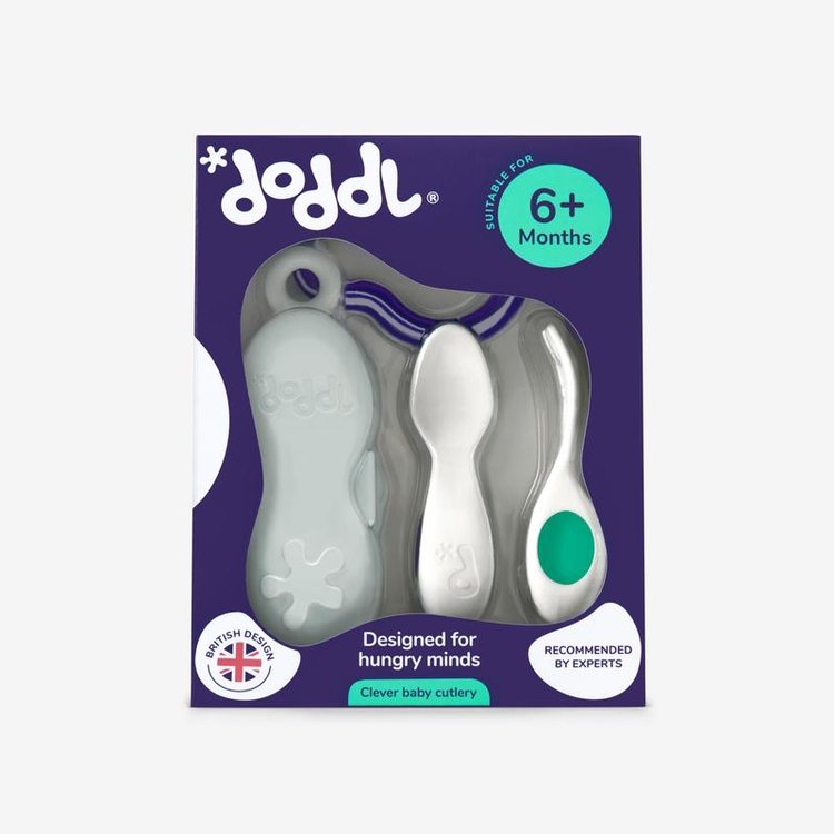Doddl Baby Cutlery Set and Case for Weaning Babies Mealtime
