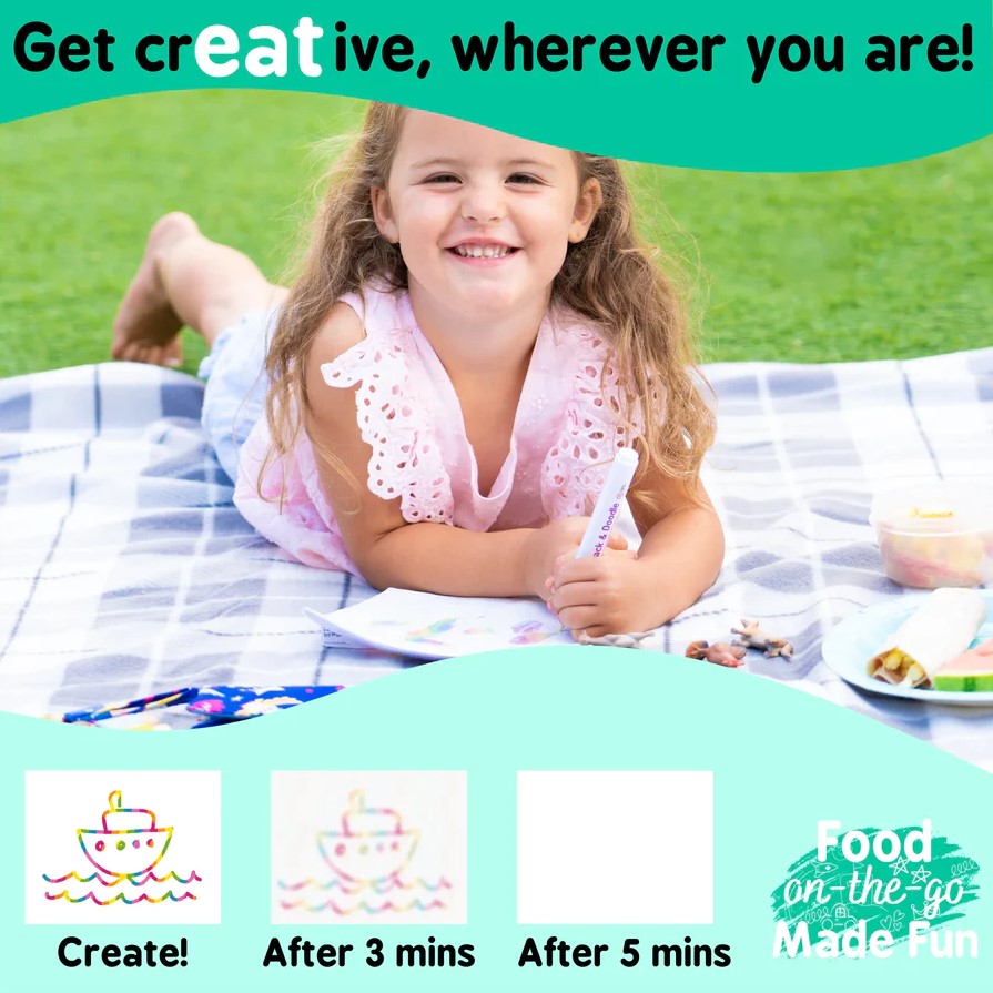 Tidy Tot Snack & Doodle Creative Snack Bags for Snack Time