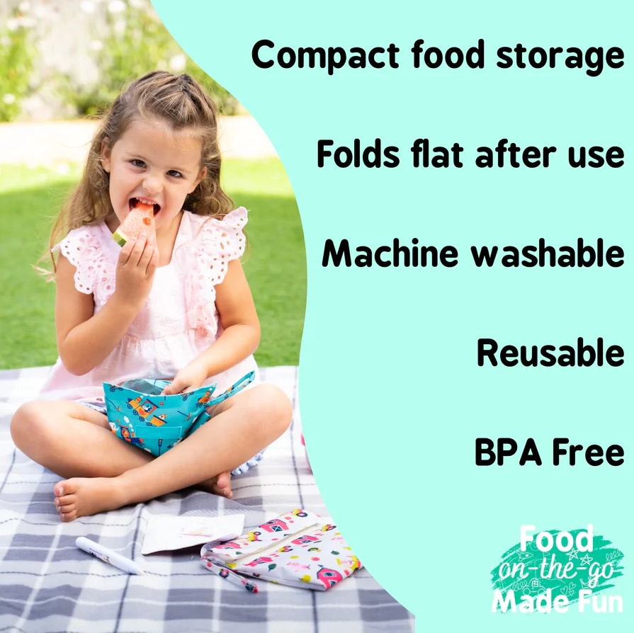 Tidy Tot Snack & Doodle Creative Snack Bags for Snack Time