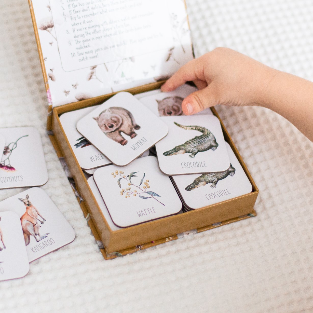 Australia Memory Card Game for Educational Play and Early Learners