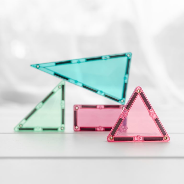 202 pieces Pastel Mega Set Connetix Magnetic Tiles for Toddler and Kids Open Ended Play