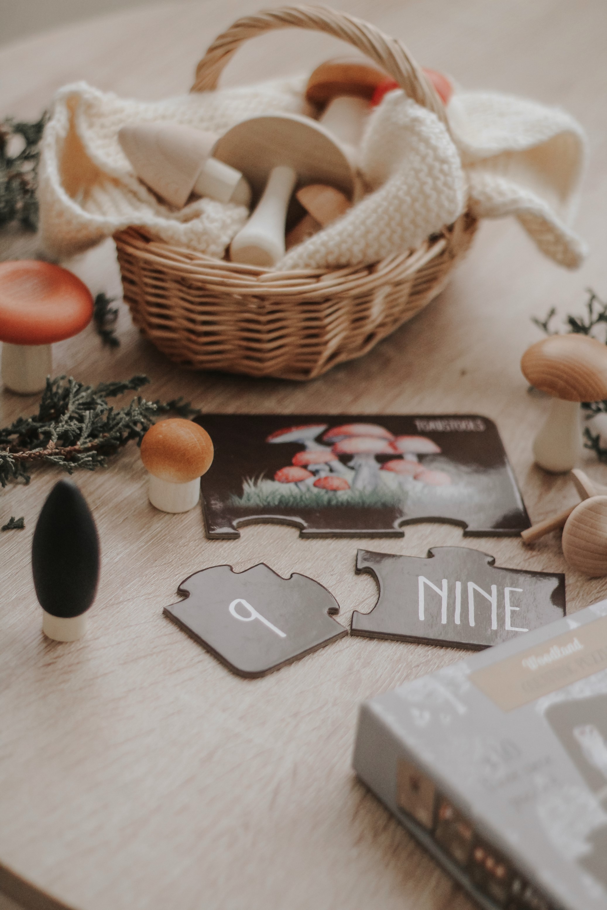 Woodland Counting 123 Puzzle for Early Literacy and Numeracy in Toddlers and Kids