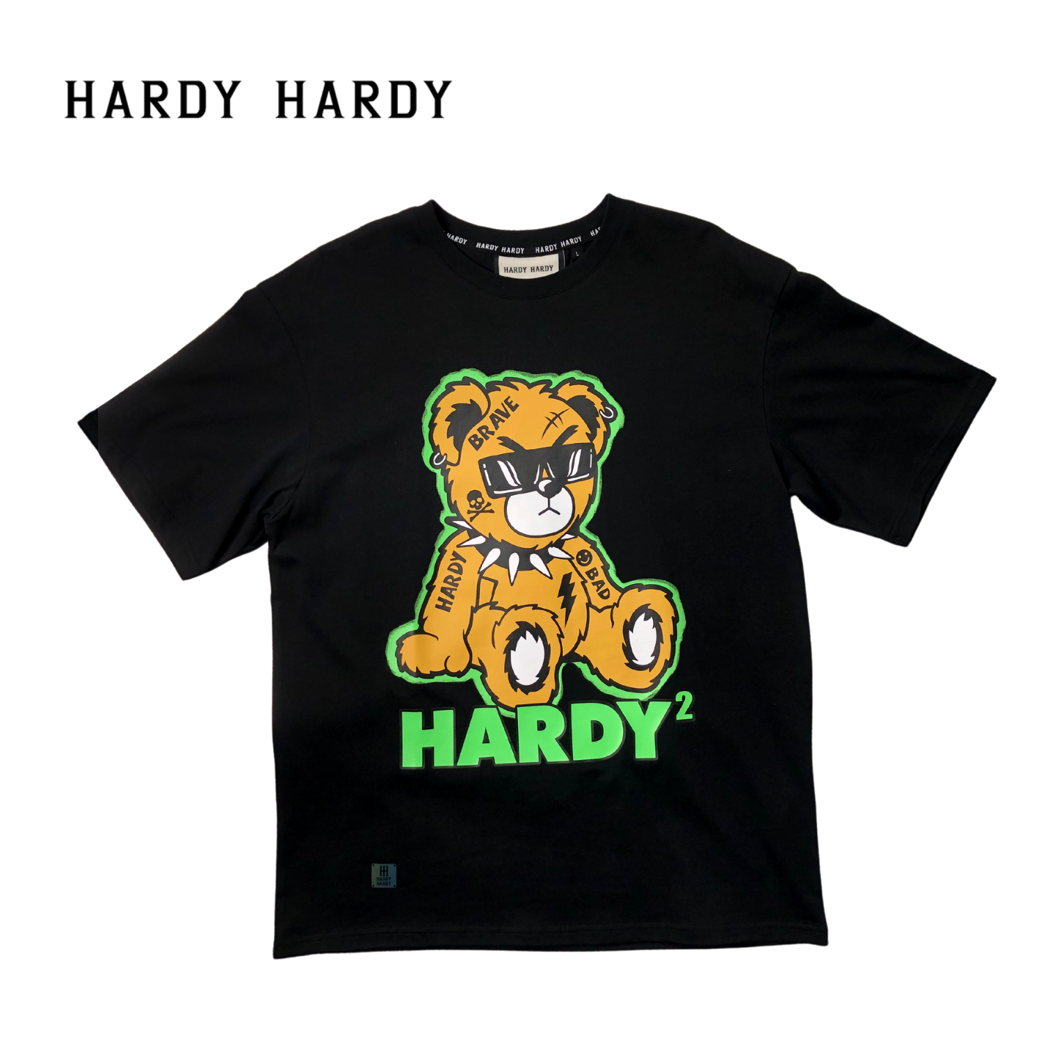 HARDY HARDY Classic Logo With Siting Bear Unisex T-Shirt 