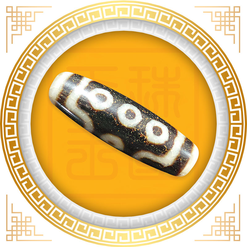 874　天珠　triple　eyed　dzi　with　diamond　！ 874 天珠 triple eyed dzi with diamond ！ - メルカリ