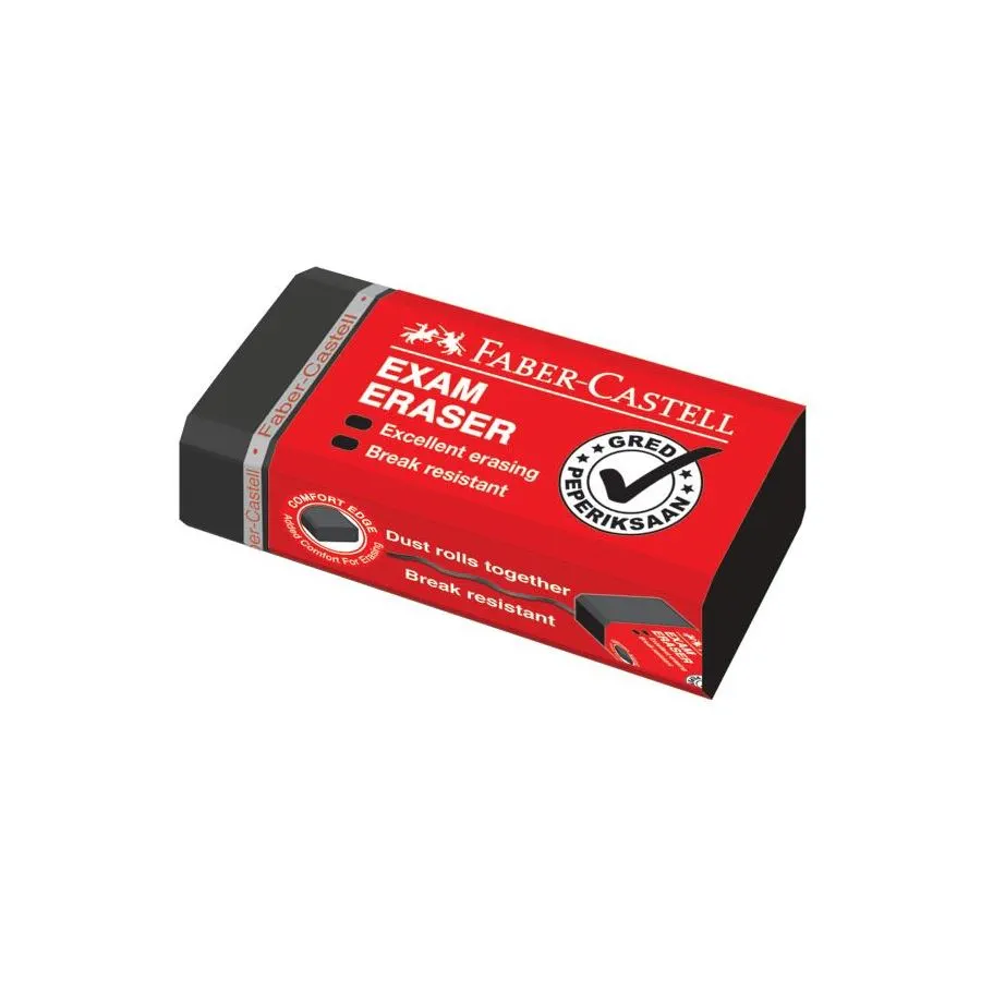 Faber-Castell 187134 Black Dust-free Exam Grade Eraser (24PCS/BOX)