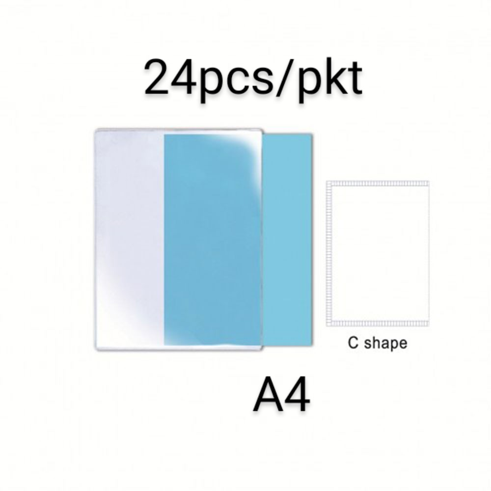 A4 PVC Transparent Document Holder - C-Shape