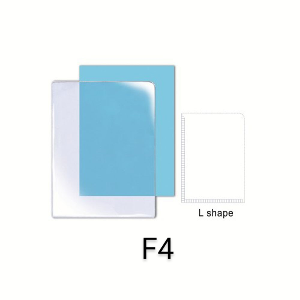 F4 PVC Transparent Document Holder - L-Shape