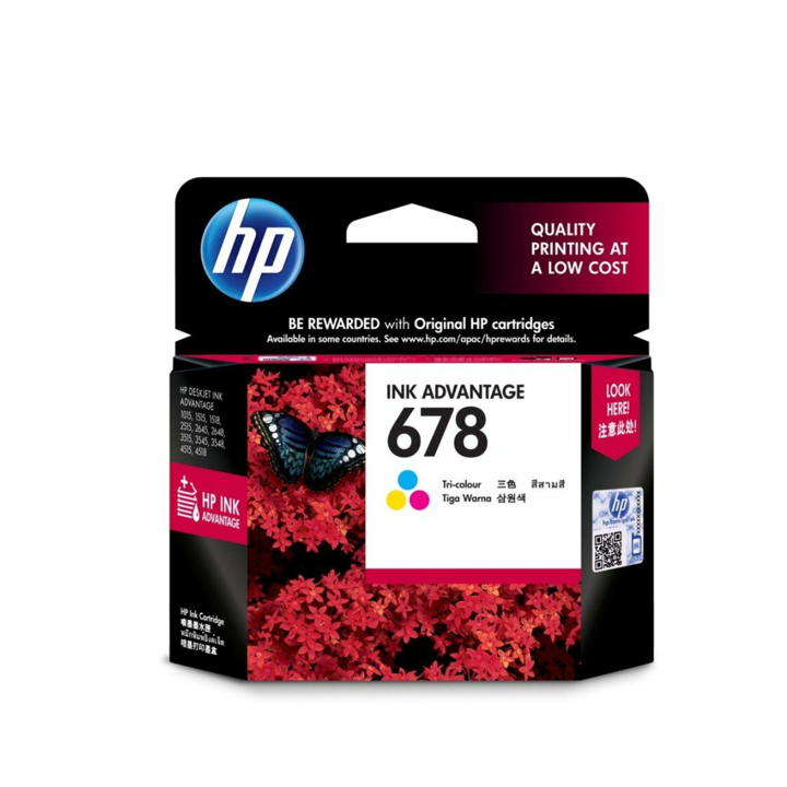 HP 678 Tri-Colour Original Ink Advantage Cartridge (CZ108AA)