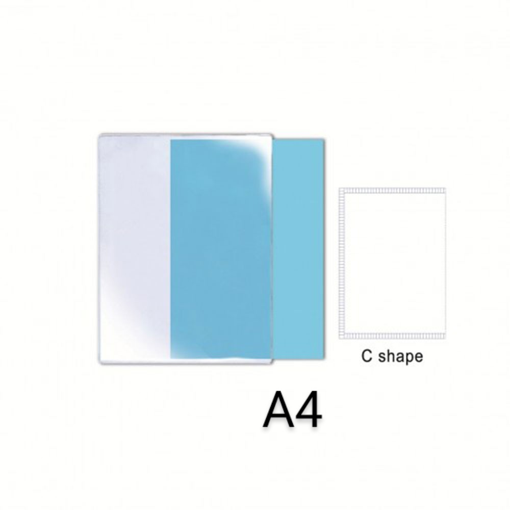 A4 PVC Transparent Document Holder - C-Shape