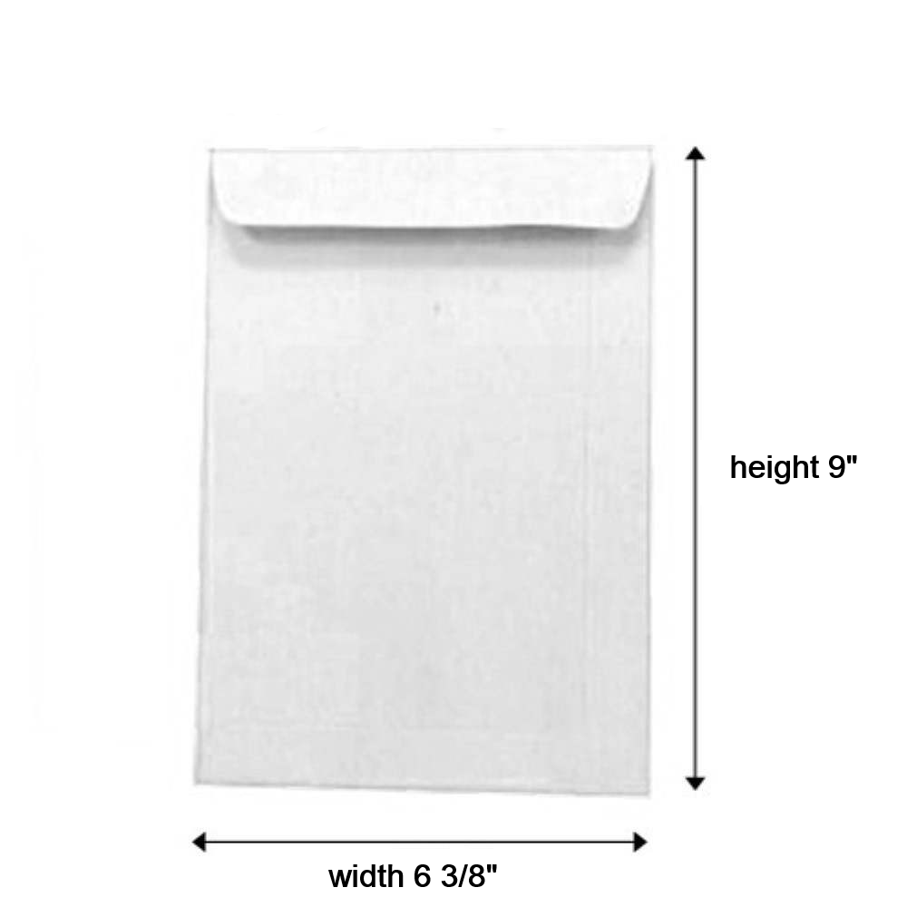 White Envelope 6 3/8" x 9" (500PCS/BOX)