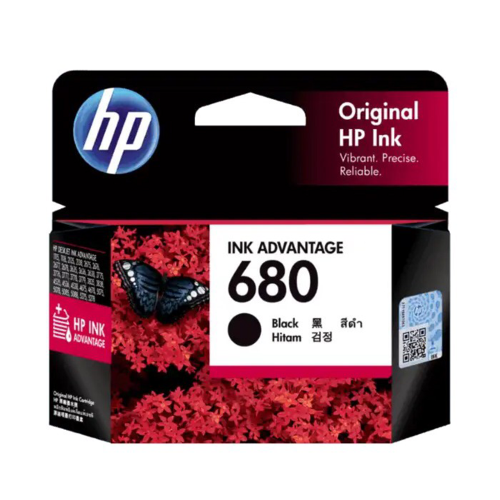 HP 680 Black Original Ink Advantage Cartridge (F6V27AA)