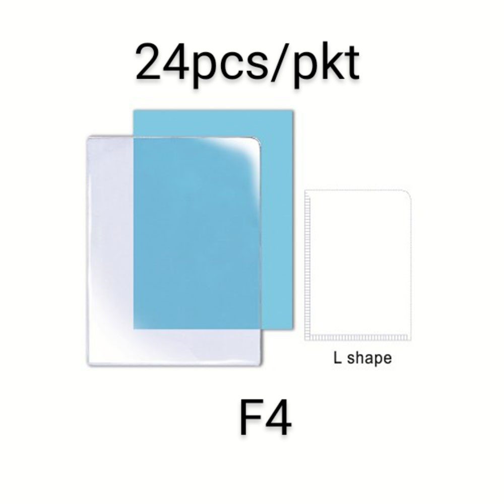 F4 PVC Transparent Document Holder - L-Shape