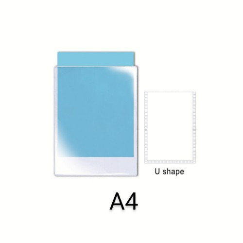 A4 PVC Transparent Document Holder - U-Shape
