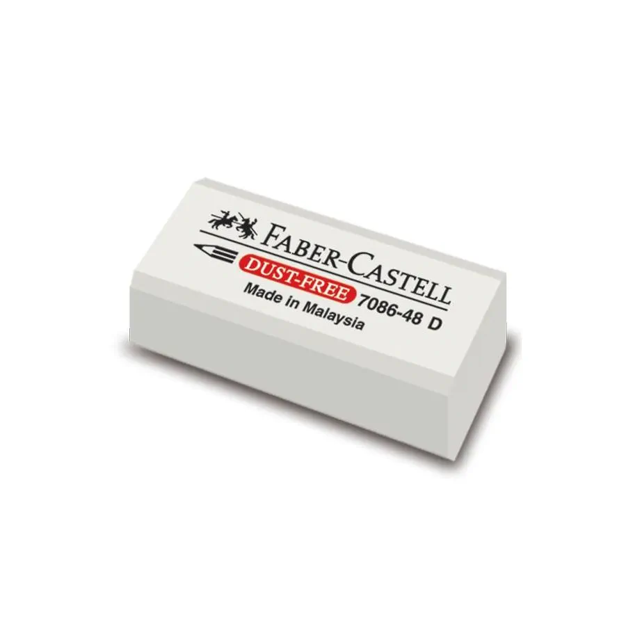 Faber-Castell 187089 (7086-48D) Dust-free Eraser (48PCS/BOX)